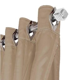 Cortina Sala e Quarto 5,50x2,50 Tecido Blackout Ana Bege - 5 Cortina Sala e Quarto 5,50x2,50 Tecido Blackout Ana Bege - 5