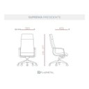 Ver imagem 2 de Cadeira para Escritório Suprema -preta - Plaxmetal