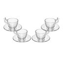 Ver imagem 3 de Conjunto 4 Xícaras de Chá de Cristal Ecológico com Pires Bird 180ml Wolff