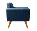 Ver imagem 4 de Kit 2 Poltronas Bruna Cor:Linho Azul 330