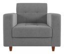 Ver imagem 3 de Kit Sofá 3 Lugares + Poltrona Verona - Suede - Cinza