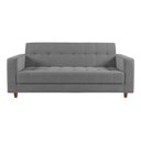Ver imagem 2 de Kit Sofá 3 Lugares + Poltrona Verona - Suede - Cinza