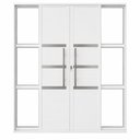 Ver imagem 1 de Porta de Correr Alumínio Branco Lambril 04 Folhas Maxx - 210x200