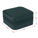 Ver imagem 5 de Estojo Caixinha Porta Joias Pequeno Compacto com Fecho:Preto