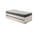 Ver mais imagens de Bicama Box Solteiro Courino Linho 88x188x28 Cm com Colchão Adapto Molas Ensacadas Ecoflex