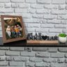 Lar Doce Lar Palavra de Mesa em Mdf com Base Madeira Arte na Arte - 2
