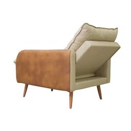 Poltrona Amamentação Decorativa Reclinável Luxo Inglaterra com Puff - Harpia Decor - 7