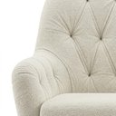 Ver mais imagens de Poltrona Decorativa Capitone Sasha Pes Madeira Boucle Tce 1010 Moll