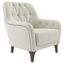 Ver imagem 1 de Poltrona Decorativa Capitone Sasha Pes Madeira Boucle Tce 1010 Moll