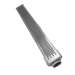 Ralo Linear Quintal Varanda 6x50 Bolinha Cocho Branco - 2