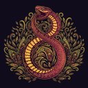 Ver imagem 1 de TOALHA ESOTERICA SIMBOLO MILENAR OUROBORO SERPENTE