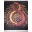 Ver imagem 2 de TOALHA ESOTERICA SIMBOLO MILENAR OUROBORO SERPENTE