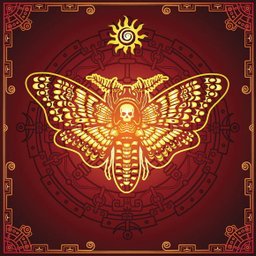 TOALHA ESOTERICA TAROT MARIPOSA EVOLUÇÃO TRANSFORMAÇÃO - 1