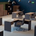Ver imagem 2 de Armário Baixo para Escritório 2 Portas Pandin Móveis PE40 Walnut