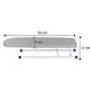 Ver imagem 3 de Tábua de Passar para Mangas Dobrável e Portátil 50x9cm Cinza e Branco