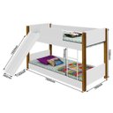 Ver imagem 4 de Beliche Infantil Com Escorregador Montessoriano Branca Mel