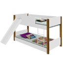 Ver imagem 2 de Beliche Infantil Com Escorregador Montessoriano Branca Mel