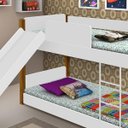 Ver imagem 3 de Beliche Infantil Com Escorregador Montessoriano Branca Mel