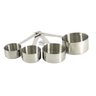 Kit Medidores de Cozinha 4 peças Aço Inox Colher Xicara Copo - 1