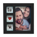 Ver imagem 1 de QUADRO PARA 3 FOTOS 10X15 EU AMO VOCE PRETO- SQUARE