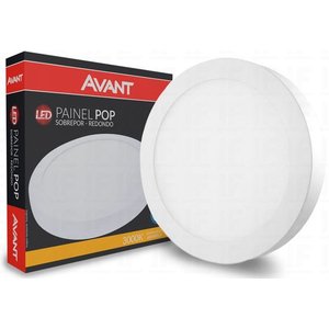 Plafon Sobrepor Redondo Led 06w Branco Quente Avant (kit com 2 Peças)