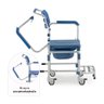 Cadeira de Banho em Alumínio até 150 Kg Assento 42 Cm D60 Dellamed - 6