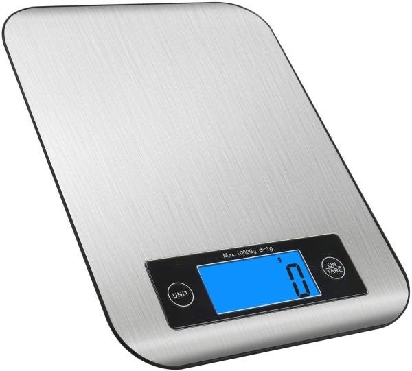 Balança Cozinha Gourmet Alimentos 10kg Aço Inox Tela LCD Touch Screem - 2