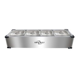 Rechaud Elétrico Inox 4 Cubas Spolu 220V SPL-504 - 1
