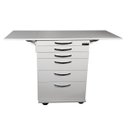 Ver imagem 1 de Mesa Auxiliar Clínica - Deki Móveis - com Abas Retráteis
