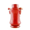 Ver imagem 1 de Vaso Decorativo Cerâmica Chinesa Vermelho Imperial 28cm Columbus Gold
