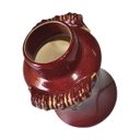 Ver imagem 5 de Vaso Decorativo Cerâmica Chinesa Vermelho Imperial 28cm Columbus Gold