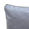 Almofada De Veludo Mostarda E Cinza 45X45 Cm - 4
