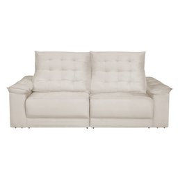 Sofá Retrátil e Reclinável Living Maittê 2,50m Veludo Bege - 4