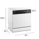 Ver imagem 3 de Lava-louças Elextrolux 8 Serviços Branca com Programa Lava & Seca 50 Min Lb08e - 220v