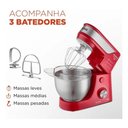 Ver imagem 4 de Batedeira Planetária Premium Inox BP-02P-R-Ti 4,5L 700W 12 Velocidades Vermelho-Inox 110V
