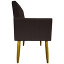 Ver imagem 6 de Kit 12 Poltronas Decorativas Mari Pé Palito Castanho - Marrom Suede