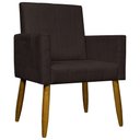 Ver imagem 5 de Kit 12 Poltronas Decorativas Mari Pé Palito Castanho - Marrom Suede