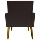 Ver imagem 4 de Kit 12 Poltronas Decorativas Mari Pé Palito Castanho - Marrom Suede