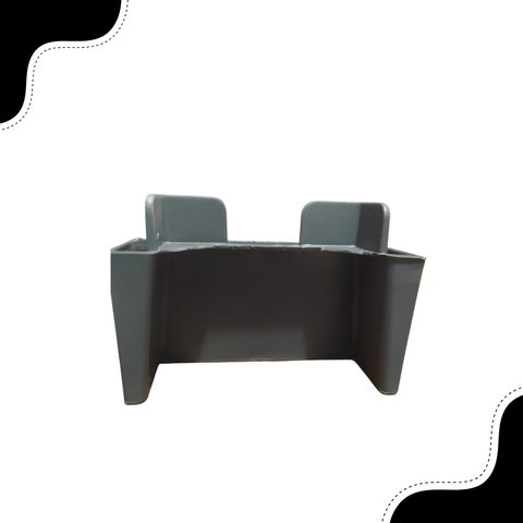 Pé Canto Gabinete Pezinho P/ Armário Rack Estante Guarda Roupas Kit 25 Ivy:cinza