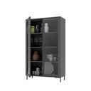 Ver imagem 4 de Cristaleira 2 Portas com Vidro Vitria 91 cm - Preto