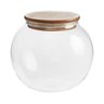 Baleiro Borosilicato Tampa Bambu - 450ml - 1