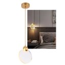 Ver imagem 1 de Luminaria Lustre Pendente Lua Cristal com Bolinhas Led Decoraçao Iluminaçao Casa Sala Estar Quarto C