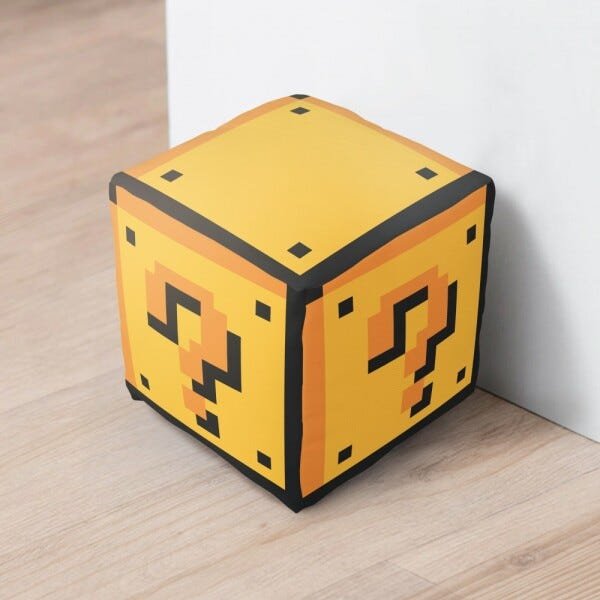 Peso de Porta Mario World Cubo Interrogação - 2
