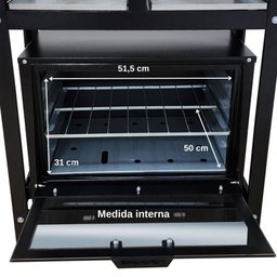 Fogão 4 Bocas Cefaz com Forno e Chapa Linha Gold Baixa Pressão CFZG-127C - 4