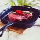Ver imagem 3 de Frigideira Grill Quadrada Chef 621PM Ferro Fundido 26cm 1,8L Cabo Preto Panela Mineira