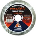 Ver imagem 1 de Disco Diamantado Porcelanato Combat Turbo Extra Fino Corte a Seco/Refrigerado Corta Cerâmica Tijolo