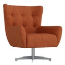 Ver imagem 1 de Poltrona Decorativa Malta Base Giratoria Linho Color Trend Tca 303 Moll