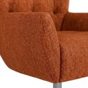 Ver imagem 7 de Poltrona Decorativa Malta Base Giratoria Linho Color Trend Tca 303 Moll