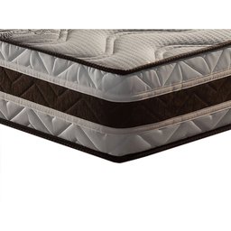 Colchão Queen Size D45 Resiste 1,58x1,98x0,25m Paropas Marrom e Branco - 4