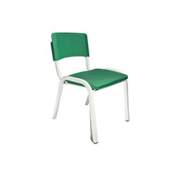 Jogo Mesa Escolar Branca com 4 Cadeiras Verdes Infantil Ecomhome - 2